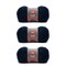 Red Heart Hygge Indigo Yarn - 3 Pack of 141g/5oz - Acrylic Nylon Blend - 5 Bulky - 132 Yards - Knitting/Crochet